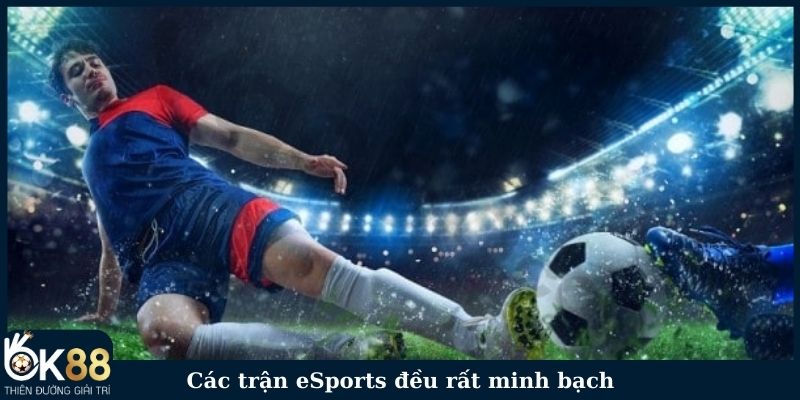 Các trận eSports đều rất minh bạch