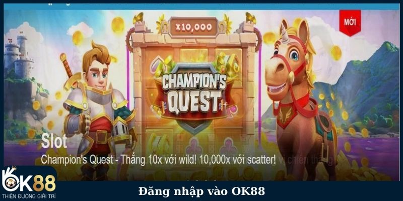 Đăng nhập vào trang chủ OK88