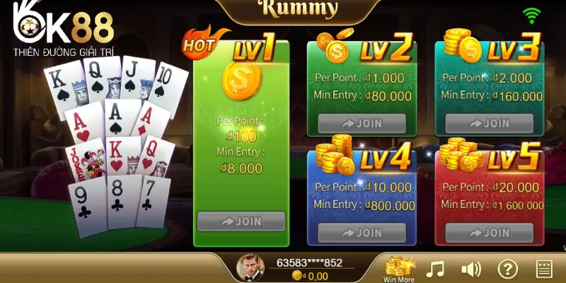 Đôi nét về game bài Rummy